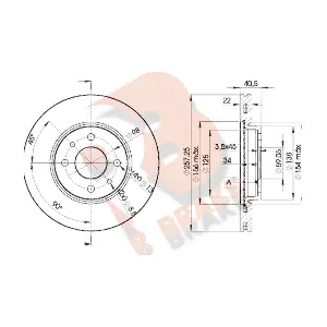 R BRAKE 78RBD21650
