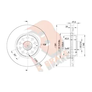R BRAKE 78RBD24639