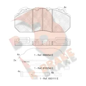 R BRAKE RB1163-115