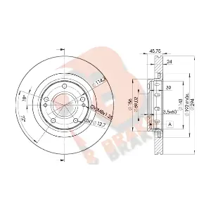 R BRAKE 78RBD25924
