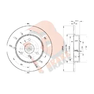 R BRAKE 78RBD24341