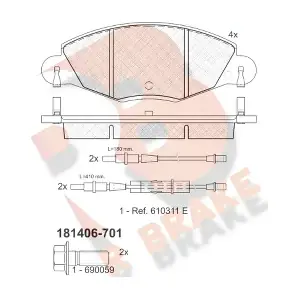 R BRAKE RB1406701