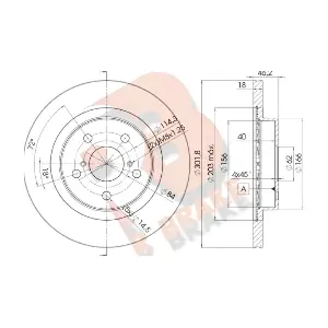 R BRAKE 78RBD22010