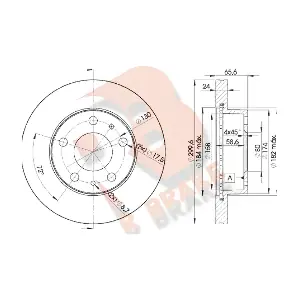 R BRAKE 78RBD24682