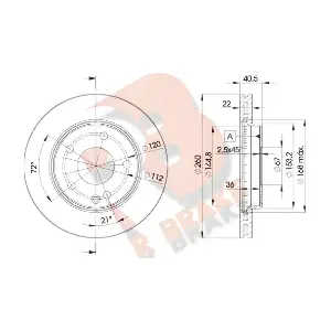 R BRAKE 78RBD20113