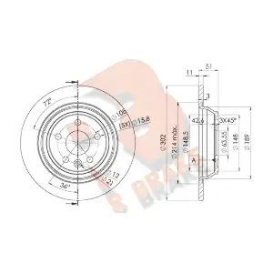 R BRAKE 78RBD26769