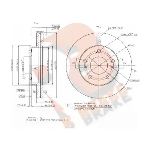 R BRAKE 78RBD20023