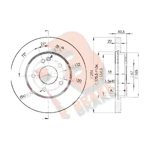 R BRAKE 78RBD23182