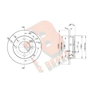 R BRAKE 78RBD21991