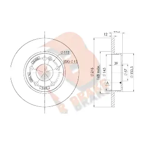 R BRAKE 78RBD20118