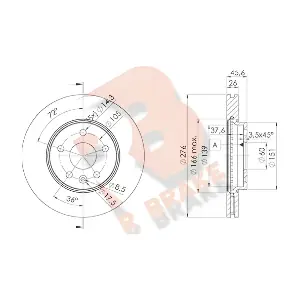 R BRAKE 78RBD21559