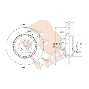R BRAKE 78RBD17302