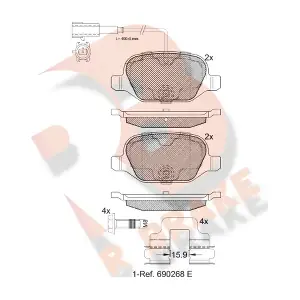 R BRAKE RB2038