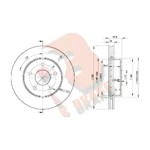 R BRAKE 78RBD25117