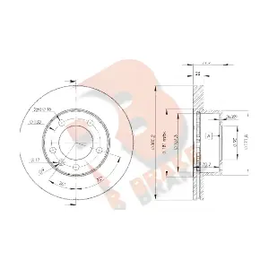 R BRAKE 78RBD16848