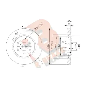 78RBD24200 R BRAKE