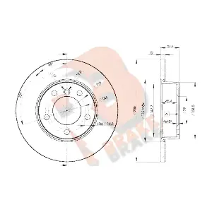 R BRAKE 78RBD20673