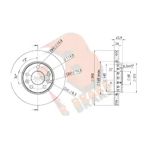 R BRAKE 78RBD24022