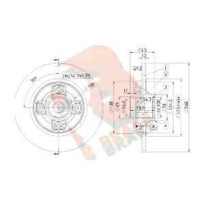 R BRAKE 78RBD15023