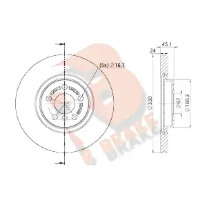 R BRAKE 78RBD20043