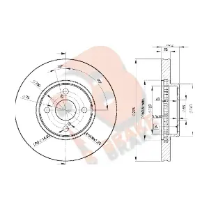 R BRAKE 78RBD22080