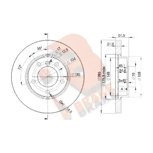 R BRAKE 78RBD20674