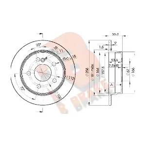 R BRAKE 78RBD26470