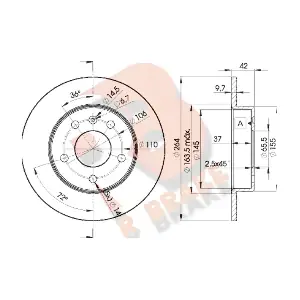R BRAKE 78RBD29110