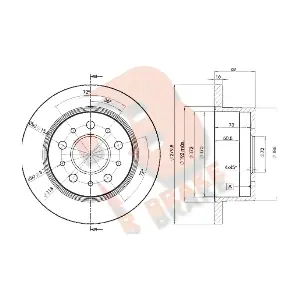 R BRAKE 78RBD13806