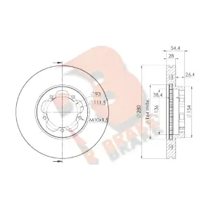 R BRAKE 78RBD25632