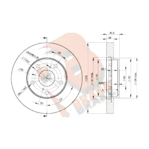 R BRAKE 78RBD23304