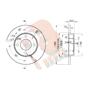 R BRAKE 78RBD23300