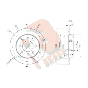 78RBD25020 R BRAKE