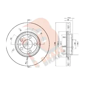 R BRAKE 78RBD24678