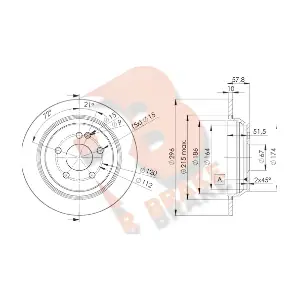 R BRAKE 78RBD20416