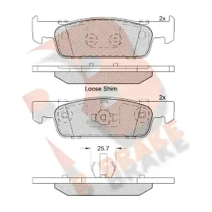R BRAKE RB2115-203