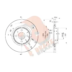 R BRAKE 78RBD20356