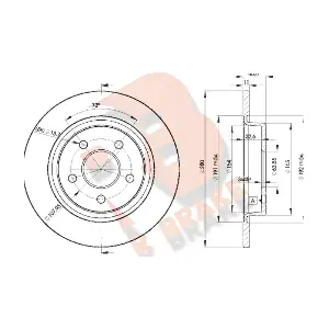 R BRAKE 78RBD23962