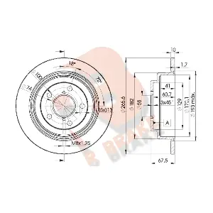 R BRAKE 78RBD20034