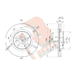 R BRAKE 78RBD23107
