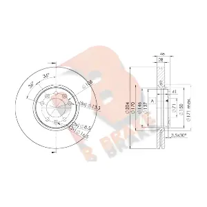 R BRAKE 78RBD24755