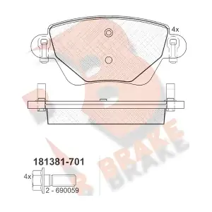 R BRAKE RB1381-701