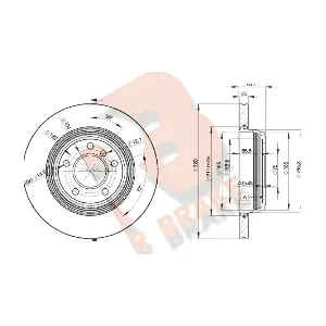 R BRAKE 78RBD23215