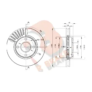 R BRAKE 78RBD26784