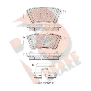 R BRAKE RB2036-208