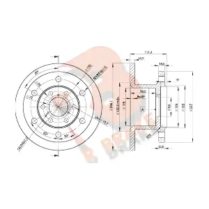 R BRAKE 78RBD13907