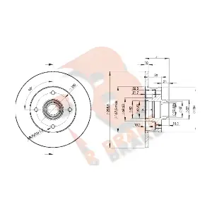 R BRAKE 78RBD13393
