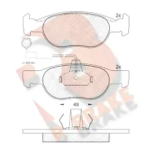 R BRAKE RB1242