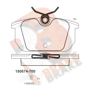 R BRAKE RB0674-700
