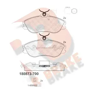R BRAKE RB0873700